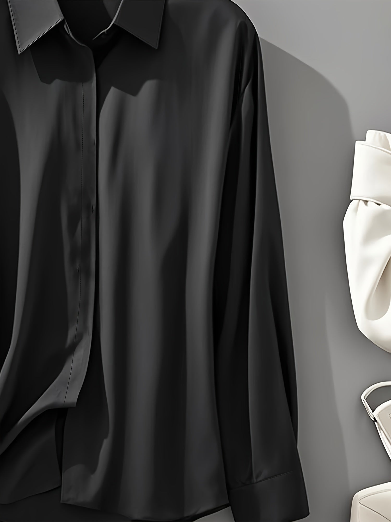 IRYNA | Stylowa Koszula Z Długim Rękawem Zapinana Na Guziki