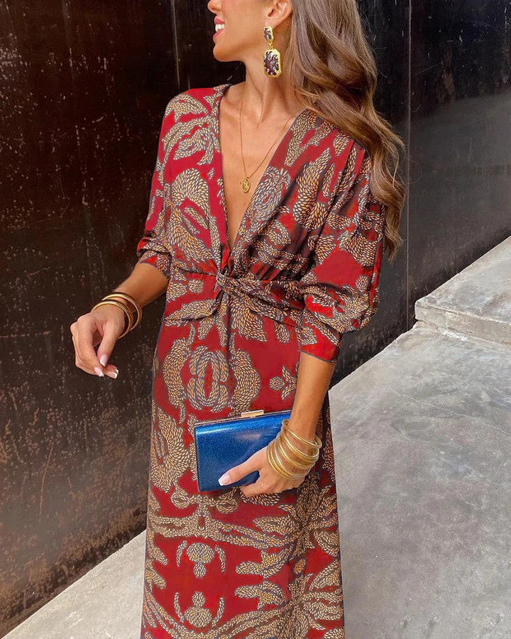 FERNANDA | Luksusowa Boho Maxi Sukienka
