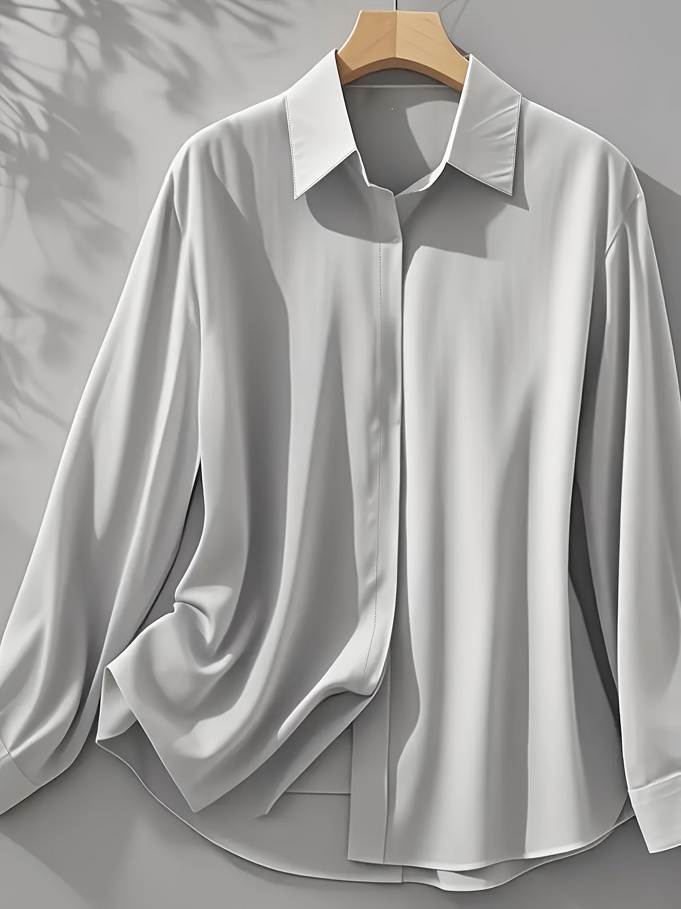 IRYNA | Stylowa Koszula Z Długim Rękawem Zapinana Na Guziki