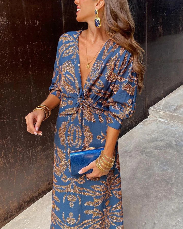 FERNANDA | Luksusowa Boho Maxi Sukienka